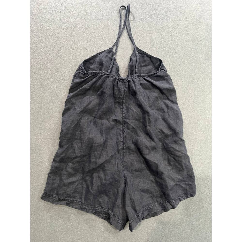 Lou & Grey linen romper overalls with shorts Y2K Size Small A008885 - Picture 2 of 6
